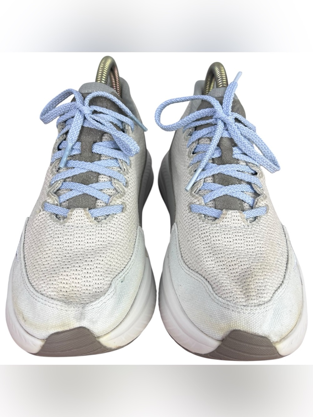Hoka One One Women's Athletic Shoes in Light Gray and Pale Blue - Picture 4 of 8